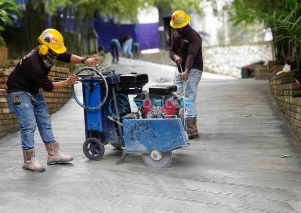 Sonicon Diamond Slab Cutting | Floor Sawing | Sonicon Construction