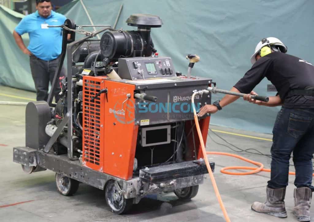 Sonicon Diamond Slab Cutting | Floor Sawing | Sonicon Construction