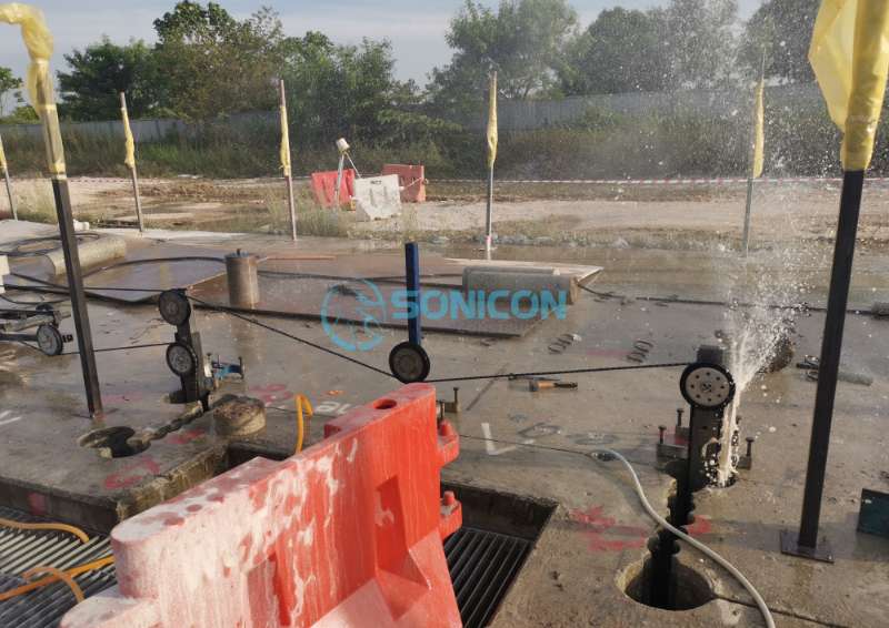 Sonicon Diamond Wire Sawing