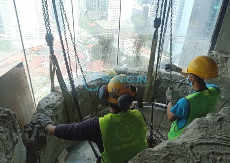 Sonicon Diamond Wall Sawing