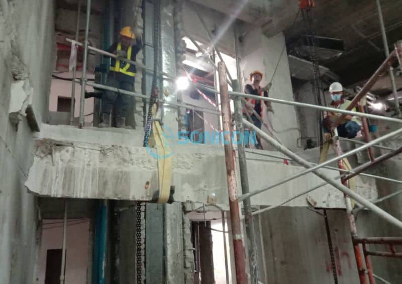 Sonicon Diamond Wall Sawing
