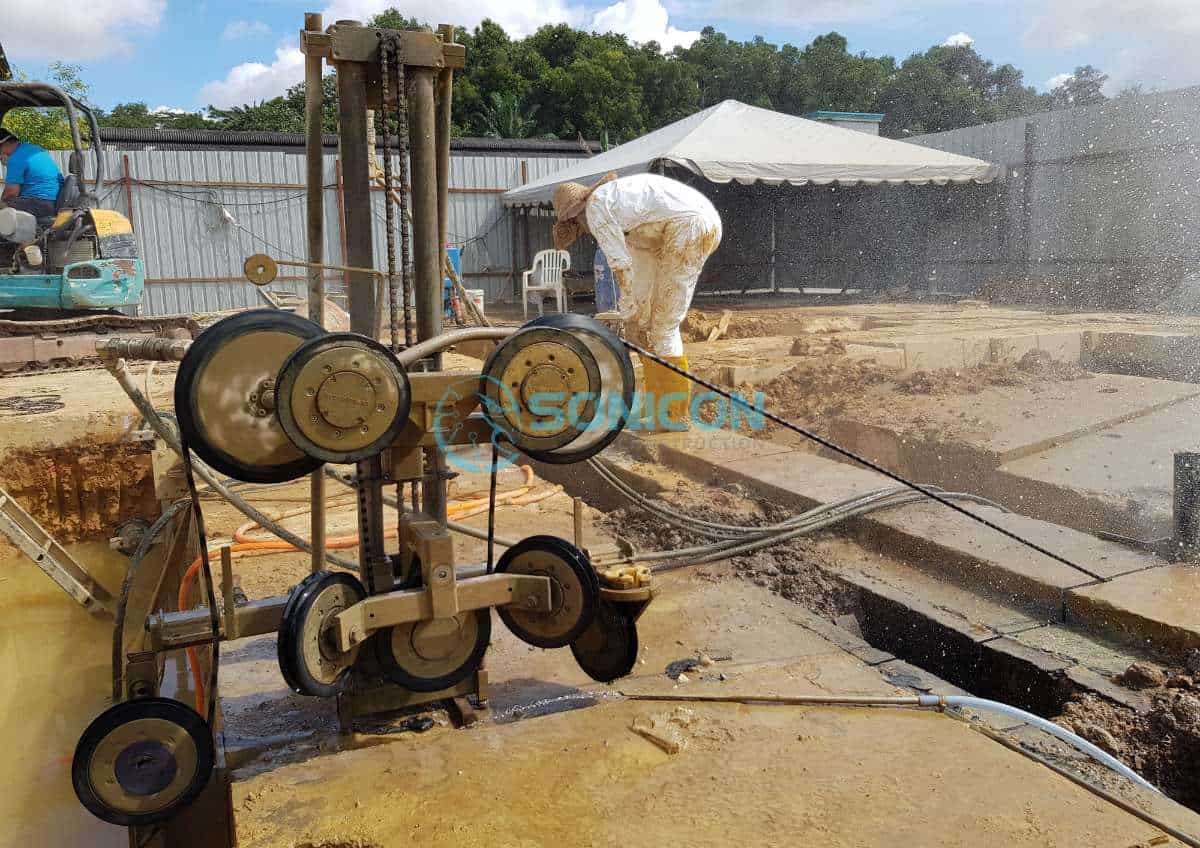Sonicon Diamond Wire Sawing